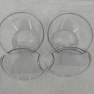 Veggie Bullet Custom Fit Bowl w/Lid Set of 2 VB-102 Replacement Parts Clear